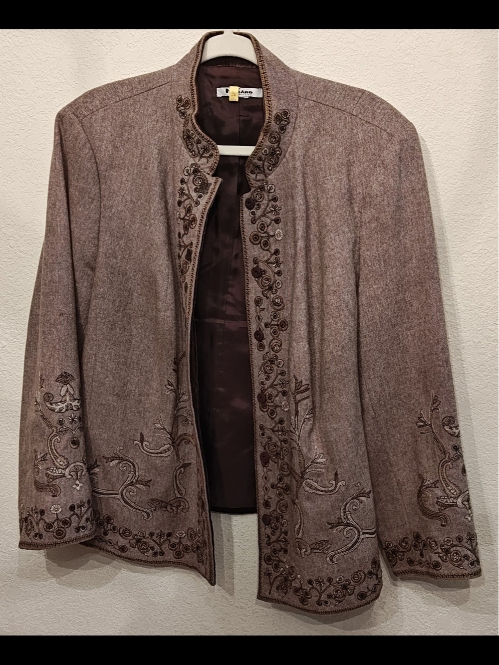 90s Nygard Collection Women's Cottagecore Boho Embroidered Blazer Size XL #0121